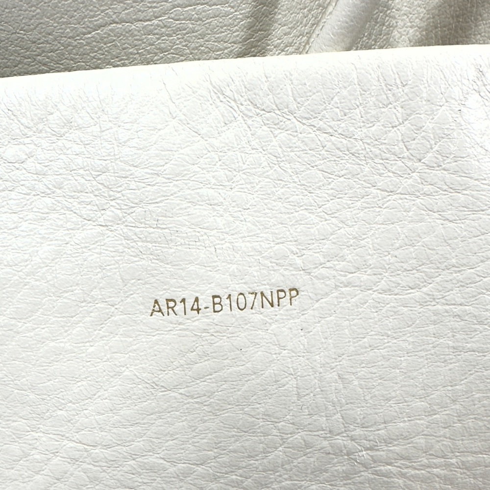 3.1 Phillip Lim Soleil Large Bucket Bag Off White Leather Purse Matching Pouch - Picture 11 of 16